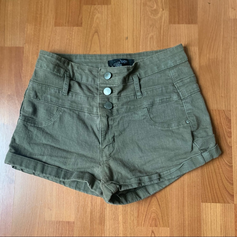 Olive green shorts